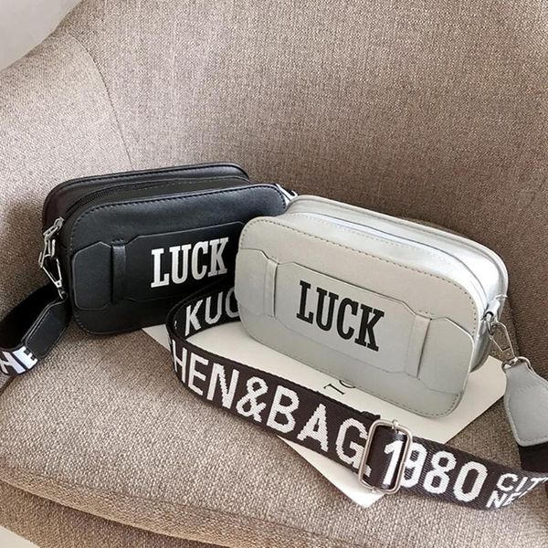

2020 fashion cross body women bag shoulder bag (letter printed small square pouch for luck girl