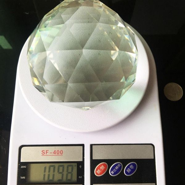 

fengshui huge 100mm crystal chandelier prism 8558 faceted ball 2.3lb suncatcher glass art haning ornament h bbyooe