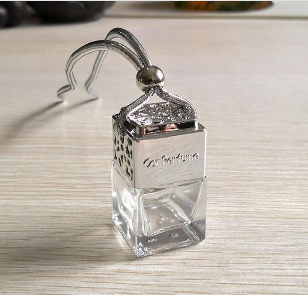 

cube hollow car perfume bottle rearview ornament hanging air freshener for essential oils diffuser fragrance wmtuaj dayupshop