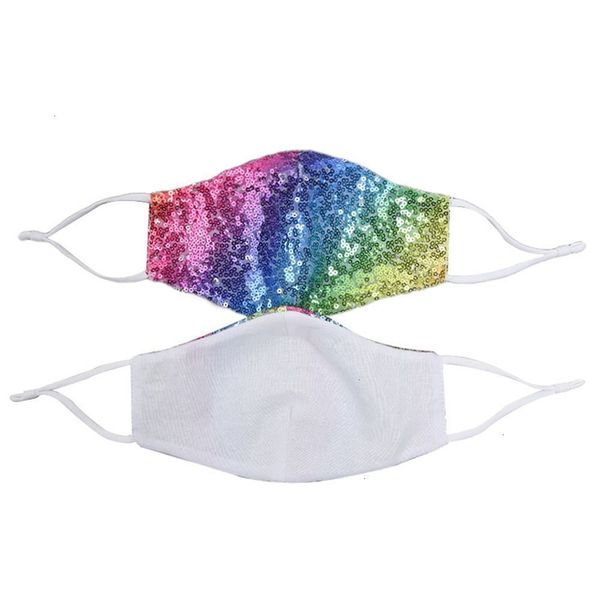

luxury face sequin selling fashion bling mask double layer summer breathable sunscreen sequins cycling designer masks
