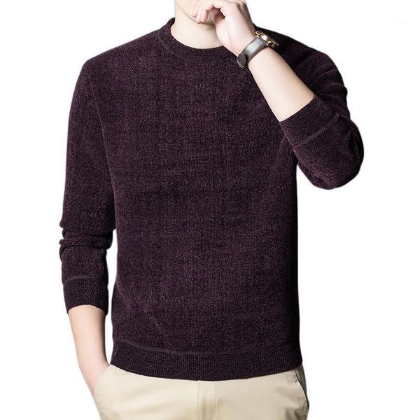 

autumn winter male plus velvet thickening crew neck middle-aged dad clothes man casual knit sweater pullovers sueter para hombre1, White;black