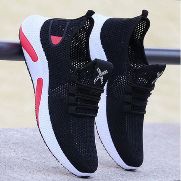 

men's running shoes summer breathable mesh sneakers men soft casual sports sneakers hollow white trainers 2021 new tenis masculino