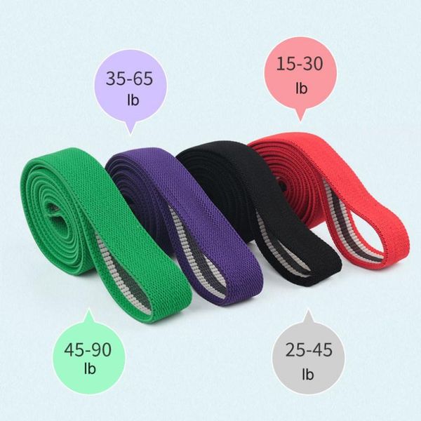 

resistance bands 4 colors yoga rubber fitness equipment elastic training 3.8cm pilates sport workout