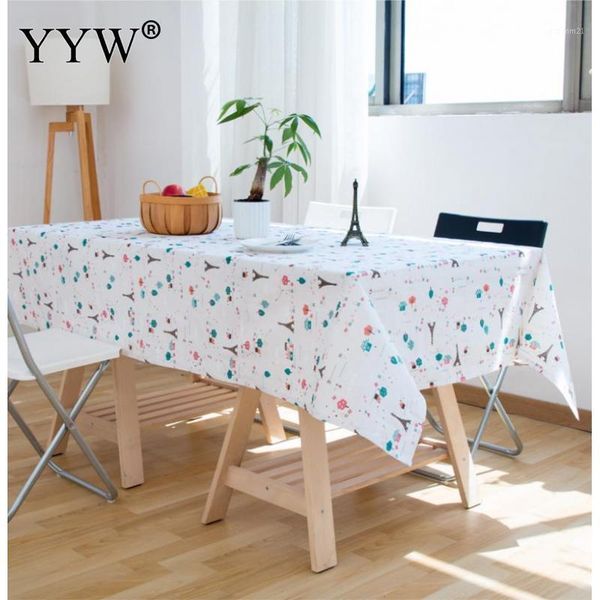 

painted cotton table cloth washable rectangle colth decorative tablecloth waterproof oilproof thick wedding dining table cover1