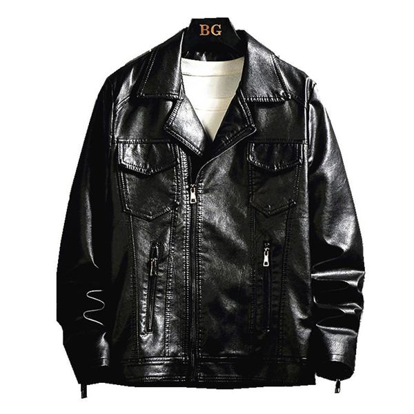 

men's fur & faux leather jackets men coat spring autumn classic motorcycle bike cowboy bomber jacket male coats, Black