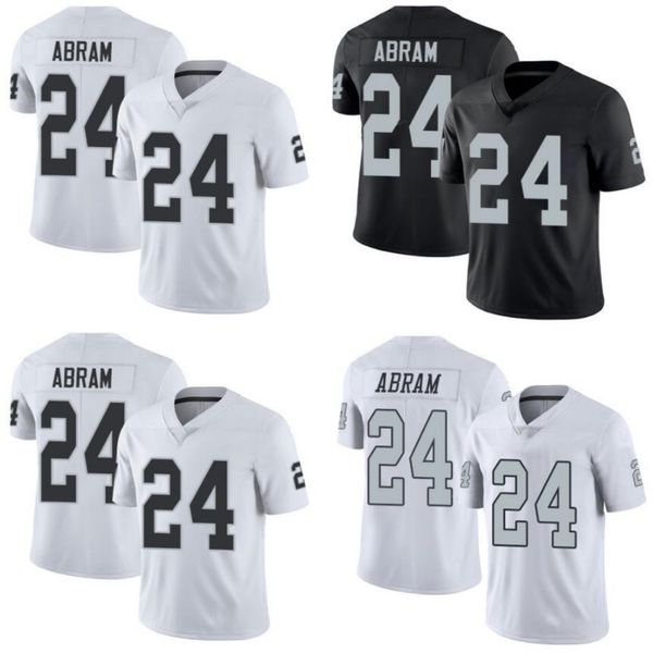 

мужчины # 24 johnathan abam женщины молодежь limited rush джерси, Black;red