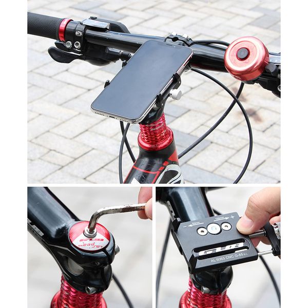 

gub g-85 g85 adjustable universal bike phone stand for 3.5-6.2inch smartphone aluminum bicycle handlebar holder mount bracket