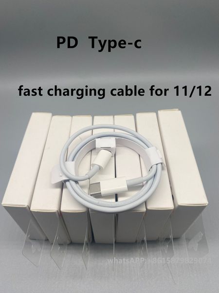 

dhl 100pcs/lot original oem quality fast charger cable pd cable 1m 3ft 2m 6ft usb-c to 11pro cable for 11 pro max with new box