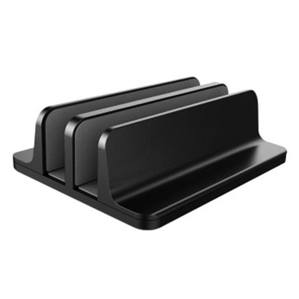 

vertical lapstand [dock version] - adjustable 2 slot aluminum deskholder - for all /chromebook/surface//ipad