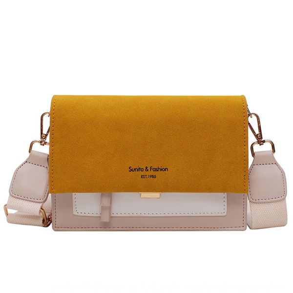 

frosted women's 2020 summer new korean style chain shoulder shoulder small square bag fashion contrast color crossbody small square bag