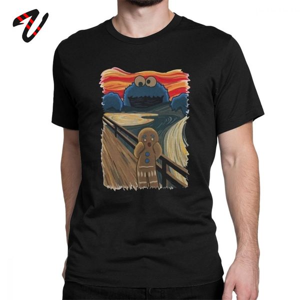 

men's shouting screaming gingerbread tshirt harajuku clothing cookie monster sesame street sport hooded sweatshirt hoodie men t shirt