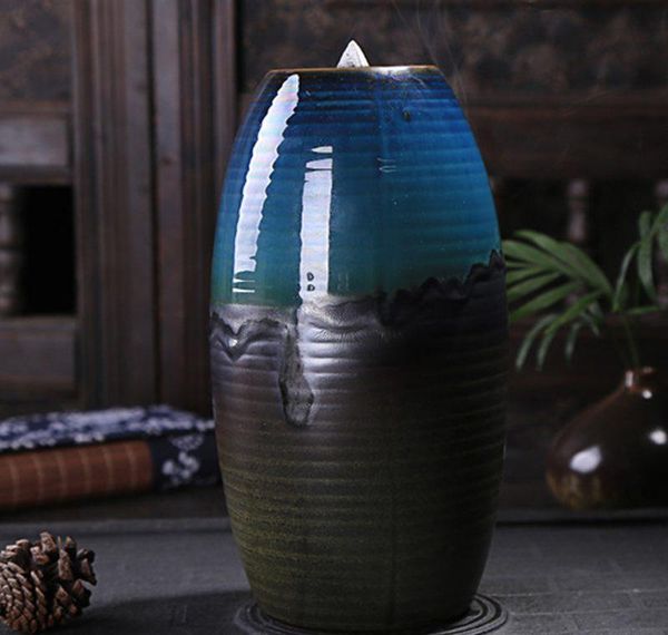 

vase pour incense burner, smoke flow long, inverted incense incense, qylinb bdedome