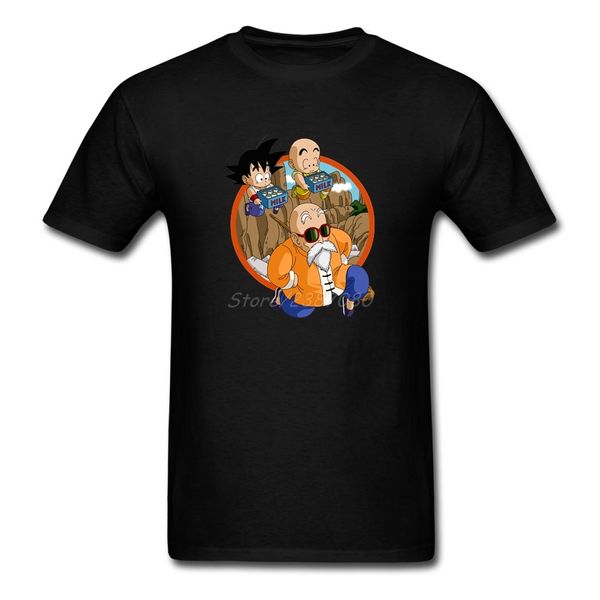 

sport roshi master training goku and krillin funny t shirt cotton short sleeve t-shirts for men fashion vintage 3xl mens t shirts
