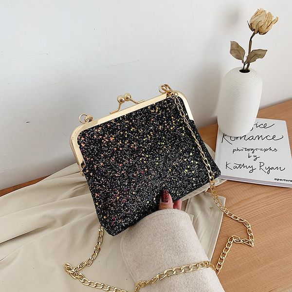 

fantasy color women's shoulder bag metal chain female messenger bag new party ladies handbags girl brand discount luxury