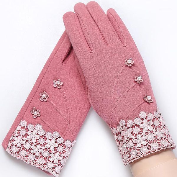

full finger windproof outdoor keep warm cycling velvet gloves1, Blue;gray