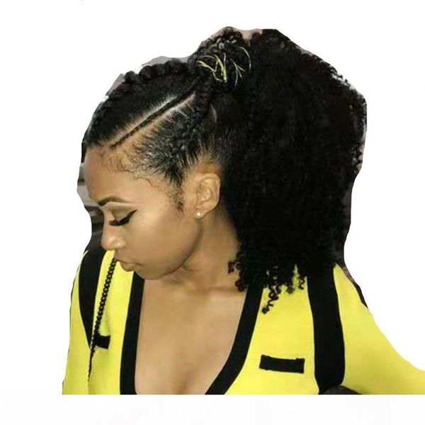 

custom made brazilian remy afro kinky curly drawstring ponytail human hair ponytail extension for black women clip in ponytail extensions