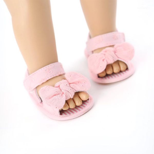 

sandals kids baby toddlers little girls summer open toe non-slip soft sole flat princess with bowknot solid bow 20211, Black;red