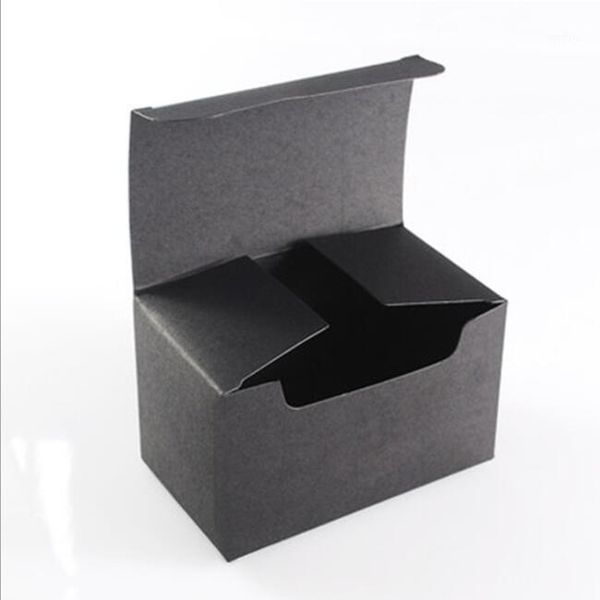 

20pcs 10*6*6cm black paper cardboard box event party candy chocolate cake box,diy soap packaging small gift box1