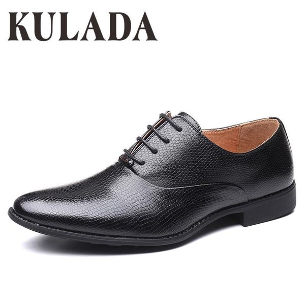 

kulada new shoes men's formal shoes comfortable breathable dress business, Black