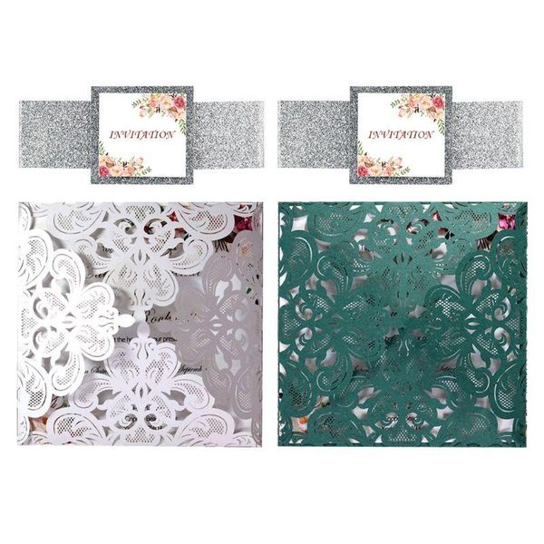 

20 pcs european style wedding invitation card with seal envelopes kits supply e56e