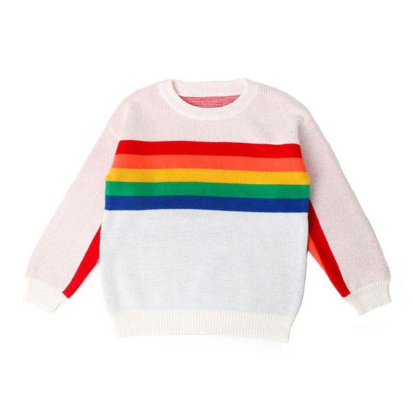 

1 6yrs new 2020 autumn baby boys girls kids cygnet pattern sweater boys girls long sleeve knitted sweater boys girls sweaters wmtuzy, Blue