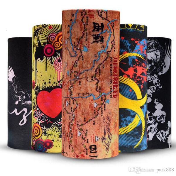 

variety magic 200 seamless styles scarf 24*48cm outdoor warm halloween cosplay bicycle cs ski headwear half face bandana