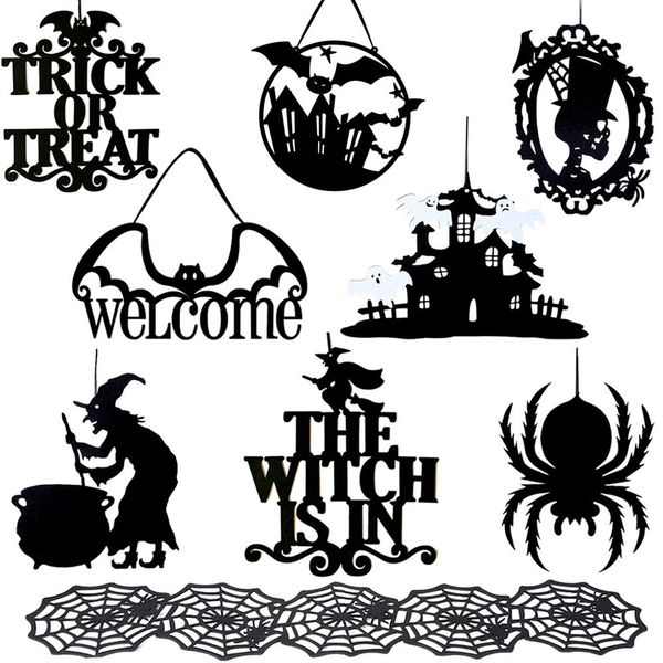 

yoriwoo non woven ведьма в хэллоуин двери платяного вход партии подвесного украшение happy halloween украшение для дома 2020 wmtizo