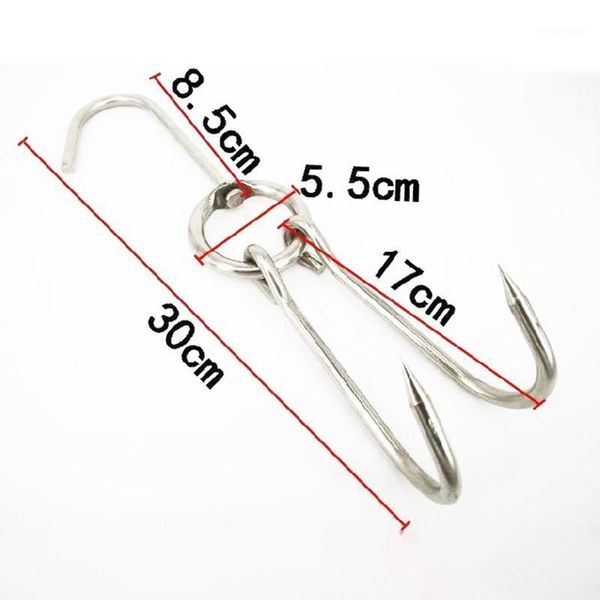

5 pcs hooks duck butcher processing drying smoking hanger stainless steel for bacon hams processing butcher hook hang1