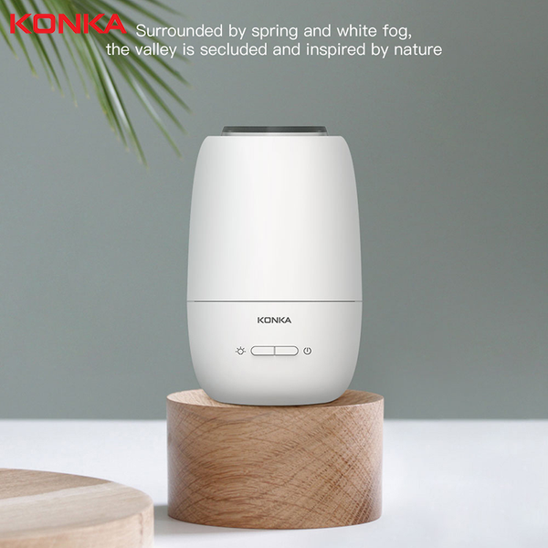 

konka humidifier aroma essential oil diffuser for home car 130ml ultrasonic air humidifier usb fogger mist maker of charge