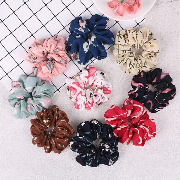 

hair bun maker elastic rope scrunchie ponytail donut grip loop holder stretchy bands lovely scrunchies women girl tie, Brown