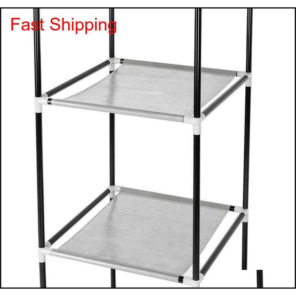 

portable closet wardrobe clothes shoe rack storag qyldbi bde_luck