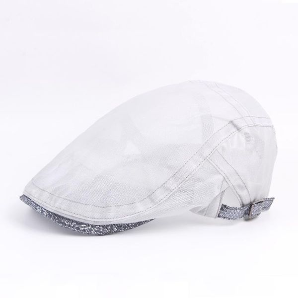 

новые летние регулируемое берет шапки пряжа ткачество открытый hat мужчины открытый козырек фуражки дышащий flat cap boina sqcmav bdehair, Black;white