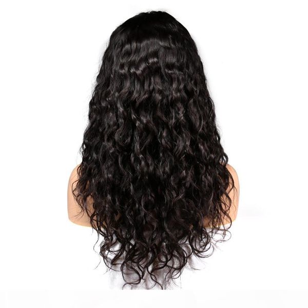 

130% destiny natural wave lace front human hair wigs for women natural black brazilian remy human hair pre plucked wig with baby hair, Black;brown