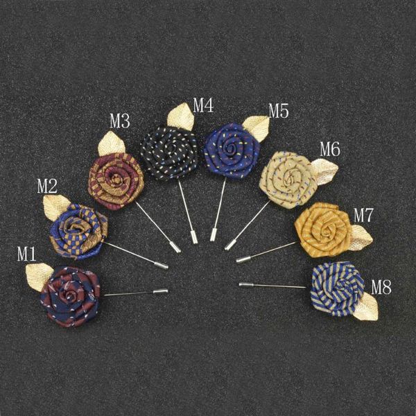 

decorative flowers & wreaths 8.5*4.5cm/pcs,5pcs handmade fabric artificial rose brooch bouquet,lapel pins for suit,shirt,wedding decoration