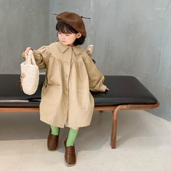 

2020 autumn new arrival girls long sleeve coat kids cotton jackets girl jacket1, Blue;gray