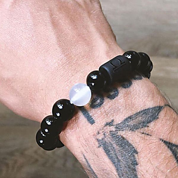 

zodiac signs constellation energy stone couple bracelets for women cancer virgo libra friend bracelet 10mm beads adjust, Black