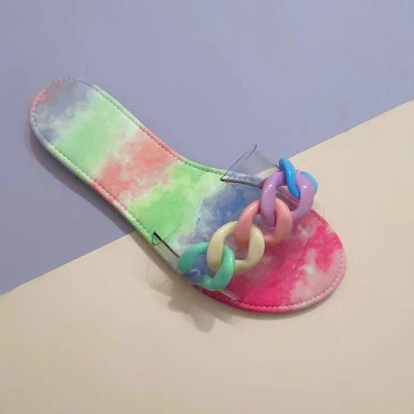 

women's shoes 2021 new women's slippers fashion sandals decorative vamp color cute cool slippers women flat bottom, Black