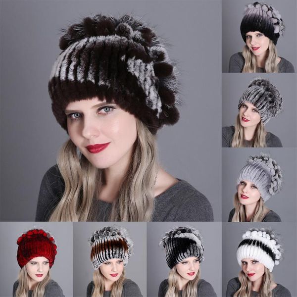 

women fur hat for winter natural rex fur cap female headgear brand new fashion lady warm headwear beanies cap, Blue;gray