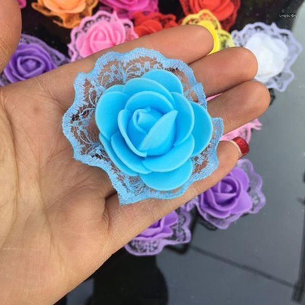

decorative flowers & wreaths soledi multicolor romantic pe rose ornaments handmade wedding creative artificial flower gadget wrist corsage l