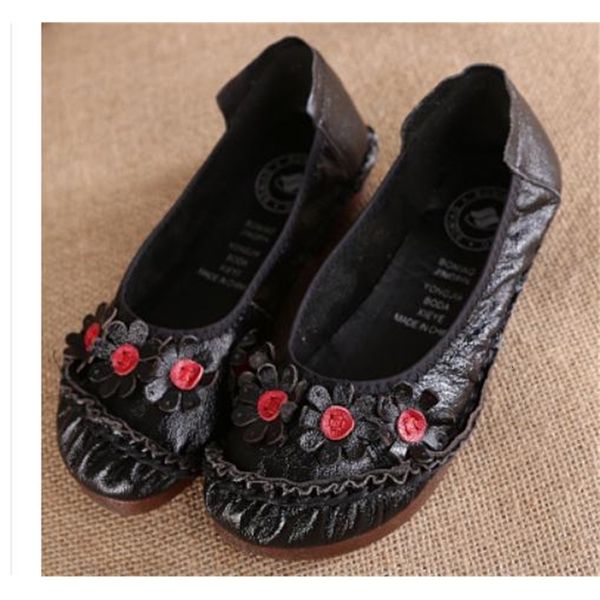 

2021 spring and autumn new style flat bottom round head shoes@ll56987 b31s, Black