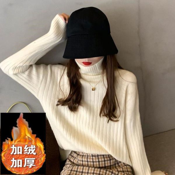 

in 2021 addition to velvet fall and winter new lazy pit joker wear thin, high-necked nightgown u2ek, White;black
