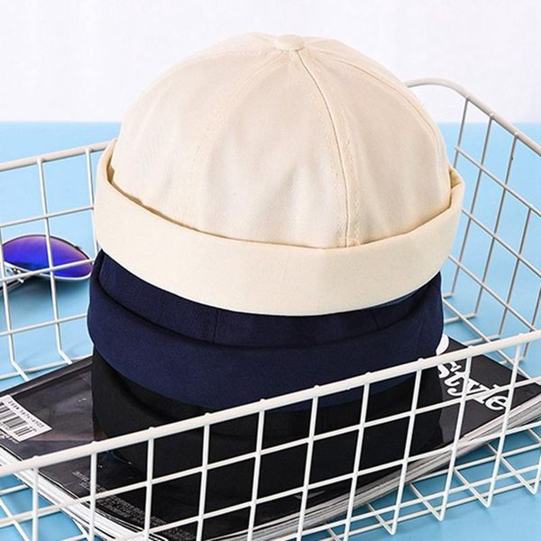 

ball caps streetwear brimless beanie hip hop skullcap melon sailor short cap hats winter autumn casual vintage beanies hat, Blue;gray