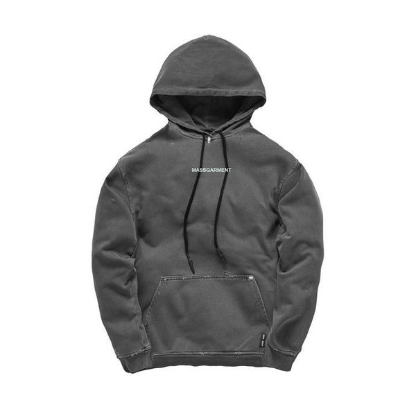 

technical essential distressed hoodie moisture wicking men, Black