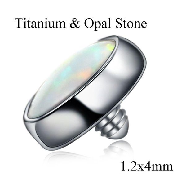 

new arrival opal stone nose stud septum clicker rings opal ball closure lip ear tragus piercing belly rings earring jewelry q sqcocj, Silver