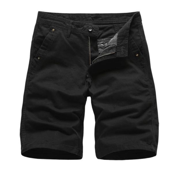 

men's shorts workwear sports five-point pants cotton casual, White;black