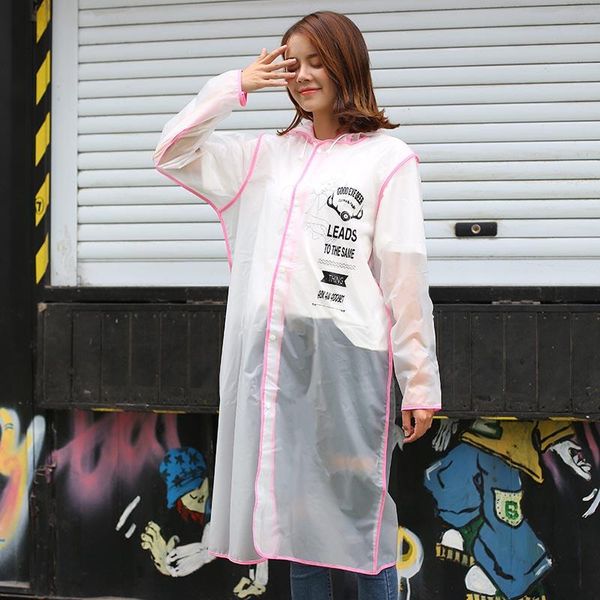 

взрослый transparent eva длинные женщины мужчины мода дождевик куртки девушки моды открытый капюшоном непроницаемый открытый путешествие пла