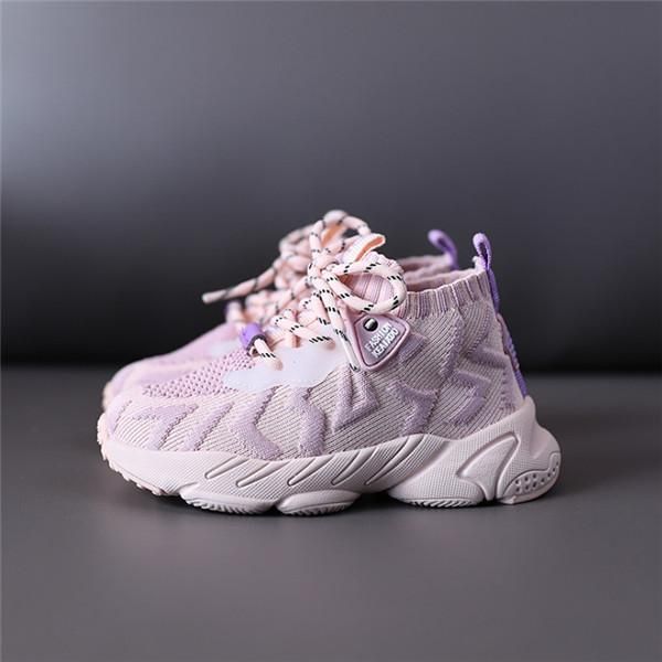 

2020 new children shoes toddler boys girls sneakers light mesh breathable fashion casual kids shoes size 21 30 wmtyzl, Black