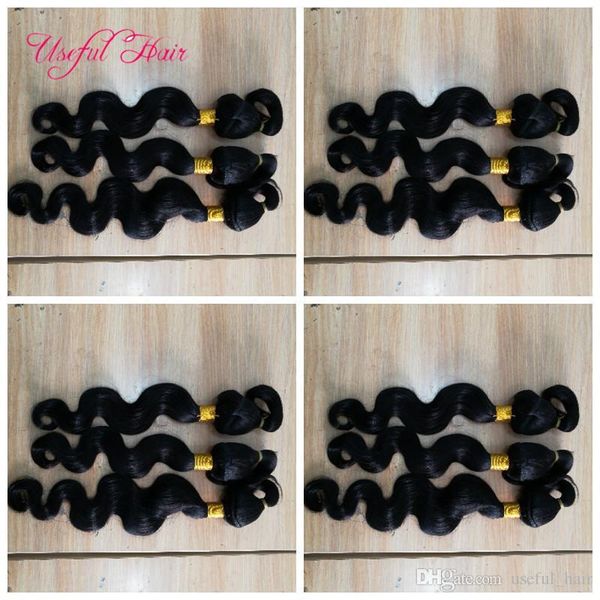 

braid in bundles no sew ombre human hair weave with closure brazilian virgin hair weft human hair bundles 3pcs one head dropshipping, Black