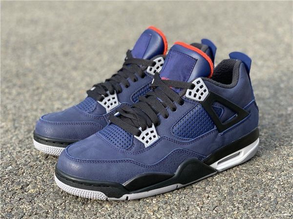 

2020 release air authentic 4 winter loyal blue wntr retro white habanero red black 4s casual shoes men cq9597 -401 sneakers