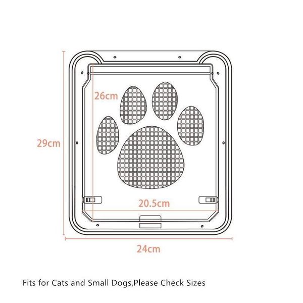 

2018 summer pet supplies paw shape print anti-bite small doggie dogs cat door for window screen whole qylqov bdesports